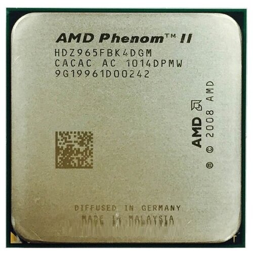 Процессор AMD Phenom II X4 Black Deneb 965 AM3,  4 x 3400 МГц, OEM