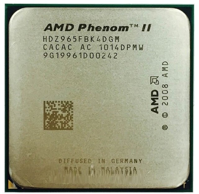 Процессор AMD Phenom II X4 Black Deneb 965 AM3 4 x 3400 МГц