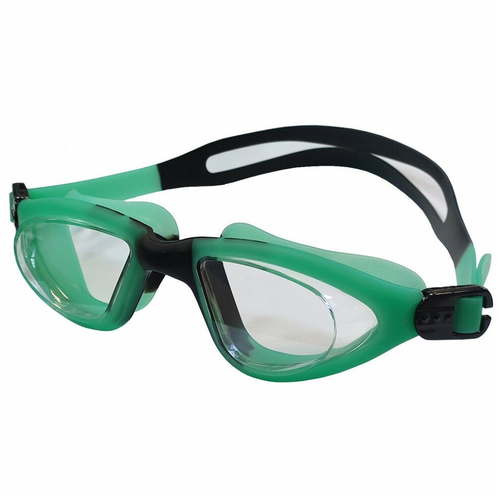Очки для плавания взрослые E39676 (зелено/черные)