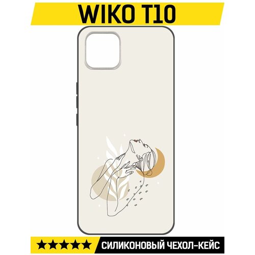 Чехол-накладка Krutoff Soft Case Женственность для Wiko T10 черный чехол накладка krutoff soft case гаражный постер для wiko t10 черный
