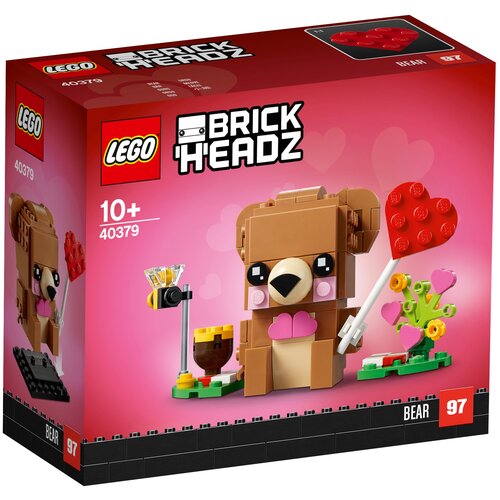 LEGO BrickHeadz 40379 Мишка на День св. Валентина, 150 дет. lego brickheadz 40352 пугало на день благодарения 177 дет