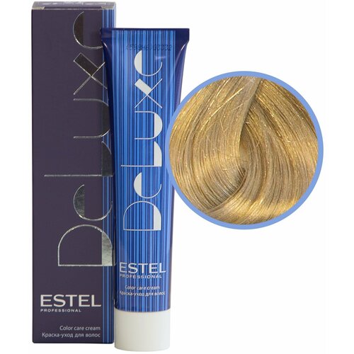 ESTEL De Luxe стойкая краска-уход для волос, 9/17 блондин пепельно-коричневый, 60 мл
