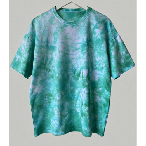 фото Футболка размер 48-54 оверсайз, зеленый нет бренда