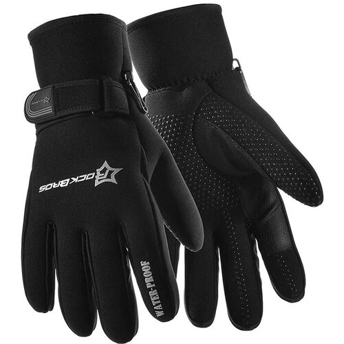 Перчатки RockBros, размер L, черный перчатки rockbros светоотражающие элементы размер m черный серый
