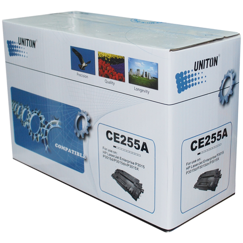 Картридж Uniton CE255A, 6000 стр, черный чип картриджа ce255a для hp laserjet p3015 m521dn m521dw m525 p3015dn 6000 стр