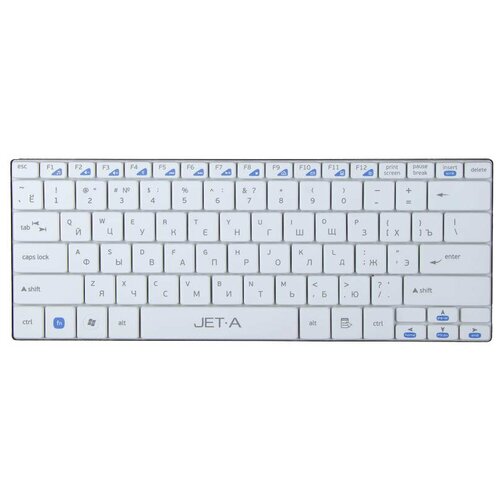 Клавиатура беспроводная ультракомпактная JETACCESS SlimLine K7 W White