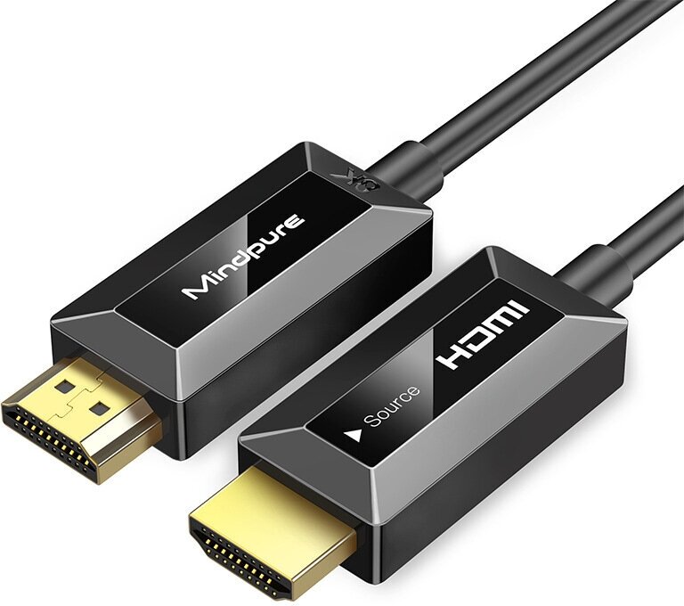 Кабель Mindpure Оптический оптоволоконный HDMI 2.1 Optical Fiber 8K 4K HDR eARC VRR 48Gbps HD010 10м