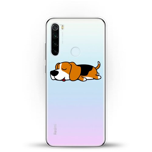 фото Силиконовый чехол уставший бигль на xiaomi redmi note 8t andy & paul