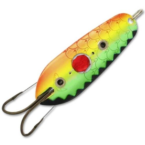 фото Блесна колеблющаяся kuusamo rasanen 60/15 незацепляйка с камнем bl/gr/fye/fr-s - для рыбалки