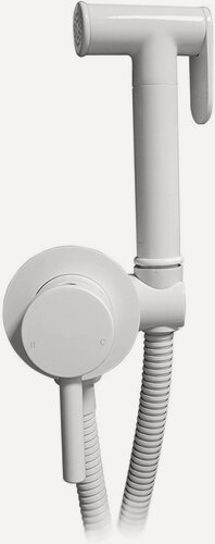 Изображение товара Гигиенический душ со смесителем для биде и унитаза встраиваемый Grocenberg GB001, латунь, белый