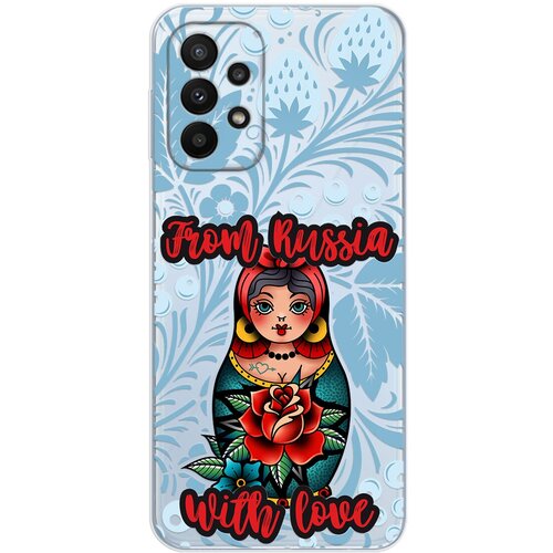 Силиконовый чехол Mcover для Samsung A23 с рисунком Matreshka from Russia силиконовый чехол mcover для samsung galaxy a31 с рисунком matreshka from russia