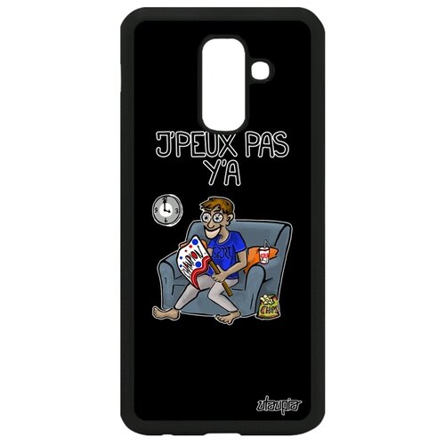 фото Чехол на телефон galaxy a6 plus 2018, "не могу - смотрю гандбол!" гандбол комикс utaupia
