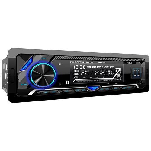 Автомагнитола USB/SD/AUX/MMC/Светодиодный (LED) дисплей/1 DIN/4x40Вт -AURA AMH-100B