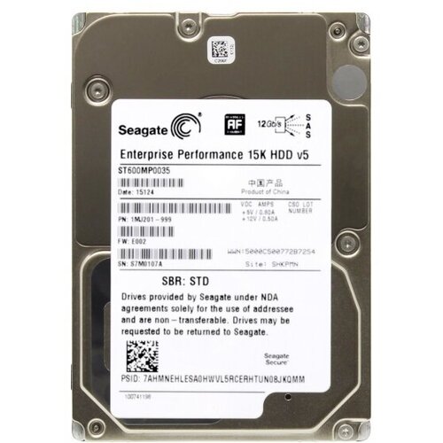 Жесткий диск Seagate 1MJ201 600Gb SAS 25 HDD 7263500₽