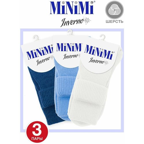 Носки MiNiMi, 3 пары, размер 0 (one size), мультиколор носки женские х б minimi cotone1203 набор 3 шт размер 35 38 fuxia фуксия