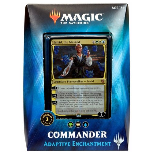 Настольная игра Wizards of the Coast MTG Commander 2018: Adaptive Enchantment (англ) настольная игра wizards of the coast mtg коммандир первобытное порождение