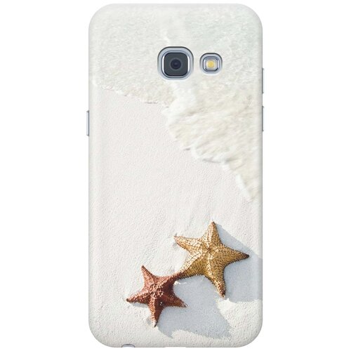 фото Cиликоновый чехол на samsung galaxy a3 (2017) / самсунг а3 2017 с принтом "две морские звезды" gosso