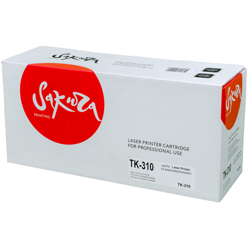 Картридж Sakura TK310, 12000 стр, черный тонер туба profiline tk 320 для принтеров kyocera fs 3900dn fs 3900dtn fs 4000dn fs 4000dtn с бункером отработанного тонера 15000 копий