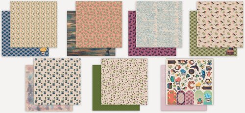 Изображение товара Mr.Painter PSR-K Набор бумаги скрапбукинга 190 г/м² 30.5x30.5 см 7 листов Сказки Августа