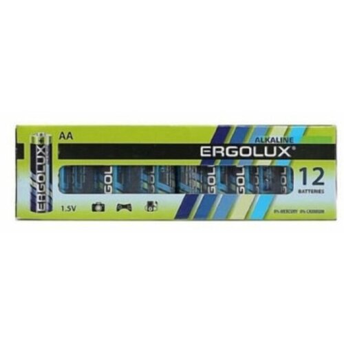 Батарейка Ergolux LR06 Alkaline 12шт.