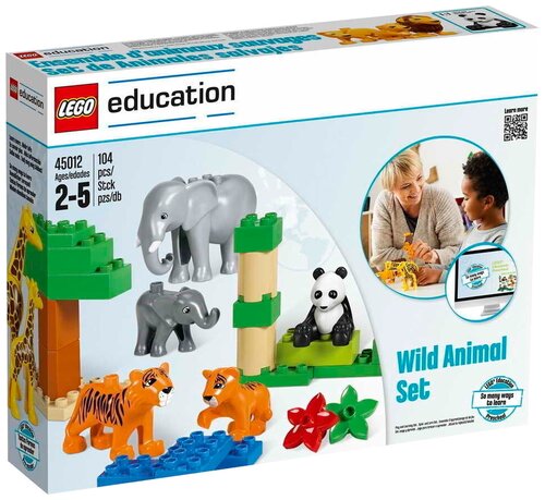 Конструктор LEGO Education PreSchool DUPLO 45012 Дикие животные, 104 дет.