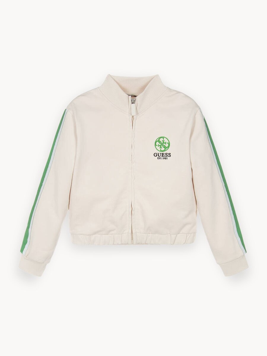 Олимпийка GUESS LS Active Top W/ZIP, , размер 12 лет, белый