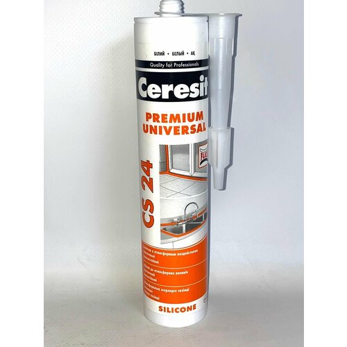 Герметик силиконовый Ceresit CS 24 Premium Universal универсальный белый 280мл 2шт 888₽