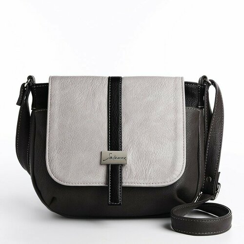 Сумка Саломея, черный, серый