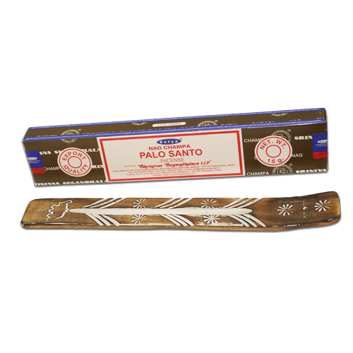 Благовония Satya Nag Champa Palo Santo (Змеиная Чампа Пало Санто) 15г, 12 палочек + подставка благовоние ppure nag champa palo santo наг чампа пало санто 15г 12 шт подставка