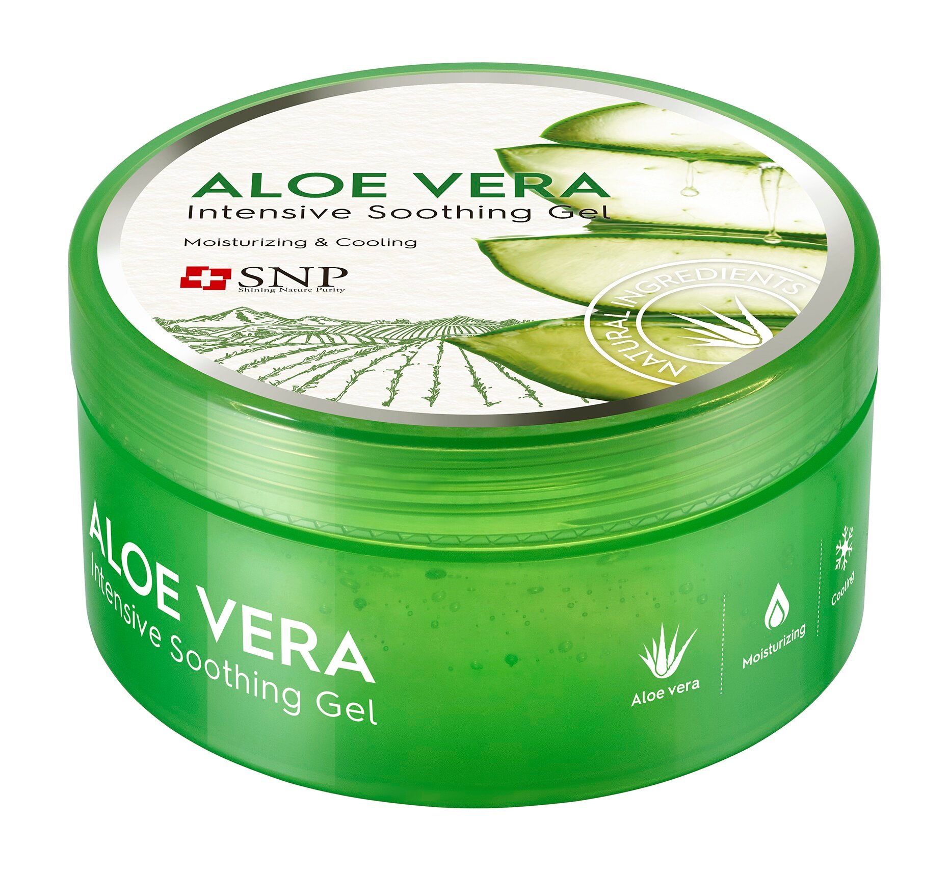 SNP Aloe Vera Gel Гель для лица и тела алоэ вера смягчающий увлажняющий освежающий, 300 г