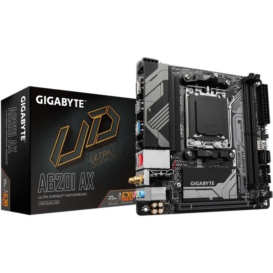 Материнская плата GIGABYTE A620I AX (AM5 mini-ITX)