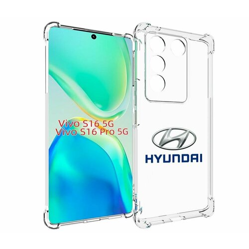 Чехол MyPads hyundai-4 мужской для Vivo S16 5G / S16 Pro 5G / V27 / V27 Pro задняя-панель-накладка-бампер