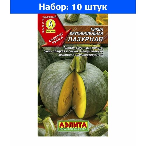 Тыква Лазурная крупноплодная 1г Ср (Аэлита) - 10 пачек семян