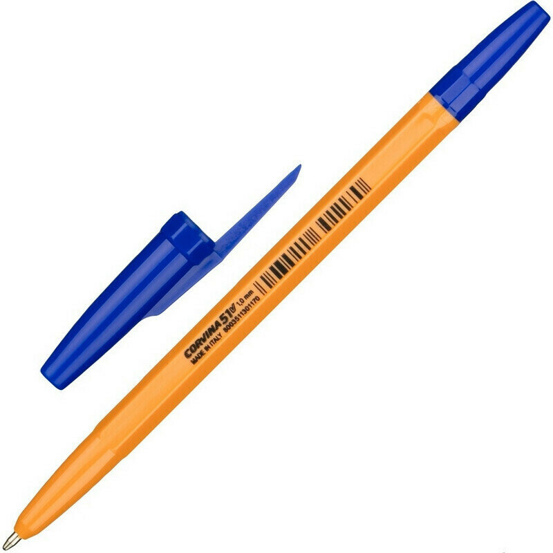 Ручка Ручка шариковая CORVINA 51 Vintage синий 1,0мм Италия - 9 шт