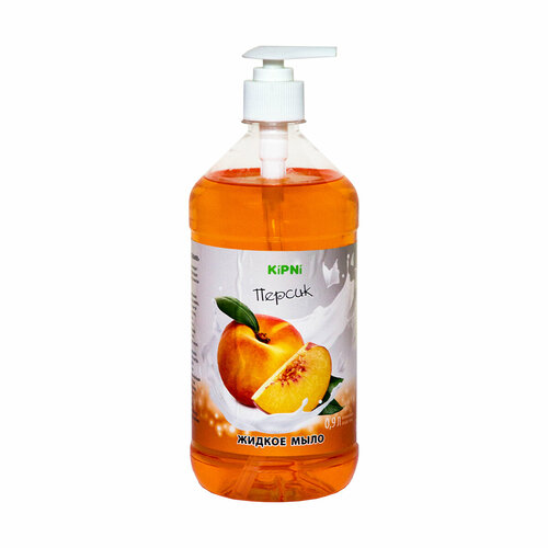 Жидкое мыло 3 в 1 Kipni Персик, 0,9 л
