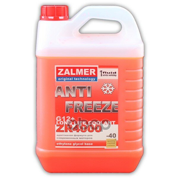 ZALMER ZR40R005 антифриз красный G12 -40С 5КГ ZALMER, ZALMER