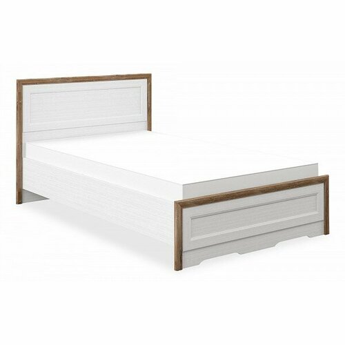 Кровать полутораспальная Тиволи МН-035-25-120 Цвет корпуса белый дуб стирлинг 37838₽