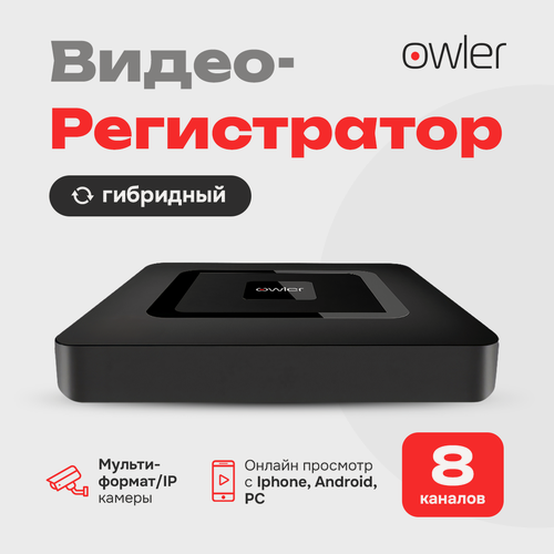 Изображение товара Видеорегистратор для видеонаблюдения Owler OCD-58NP XM восьмиканальный с функцией детекции лиц