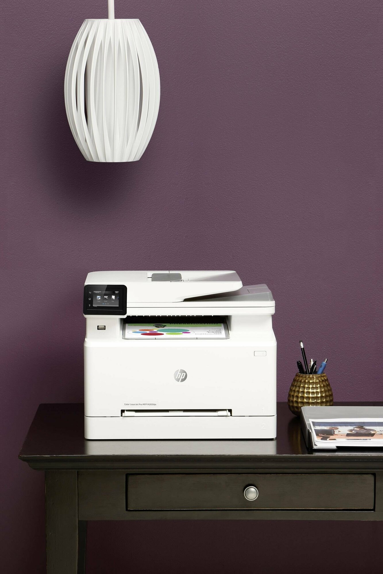 МФУ лазерный HP Color LaserJet Pro M283fdn, A4, цветной, лазерный, белый [7kw74a] - фото №17