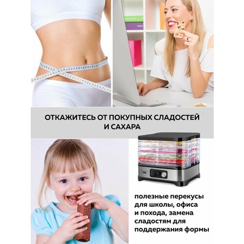 Сушилка для овощей и фруктов GFgril GFD-001, серебристый/черный, 6 поддонов