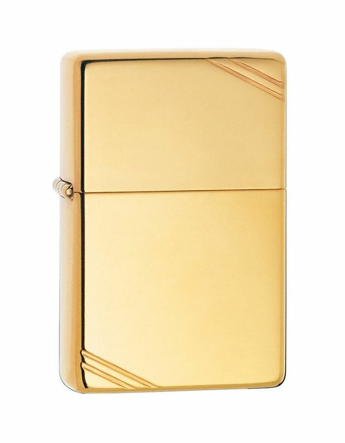 Зажигалка Zippo с полосками, с покрытием High Polish Brass (270)