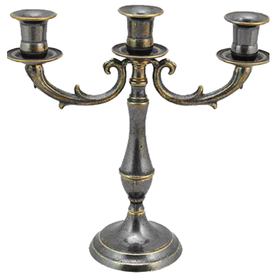 Канделябр Alberti Livio на 3 свечи AL-80-338-ANT