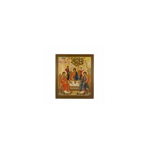 Икона 31х27 Св. Троица #64199 икона дерево лак складень тройной св троица видение отроку варфоломею
