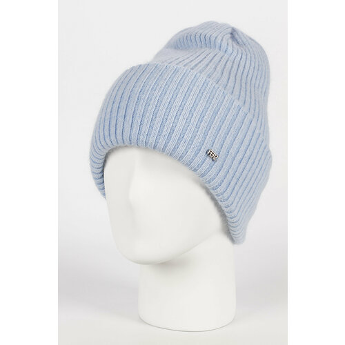 шапка с отворотом ferz прадо цвет серый темный Шапка Ferz, размер 56-58, голубой