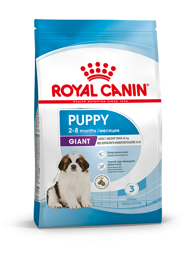 Royal Canin Giant Puppy сухой корм для щенков гигантских пород с курицей - 3,5 кг, Здоровое питание для щенков гигантских пород