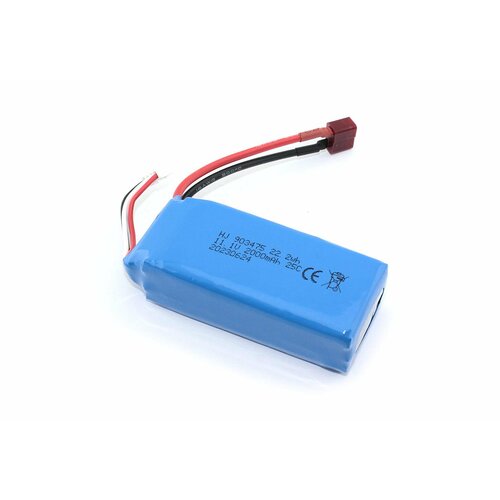 Аккумулятор Li-Pol 11.1V 903475 2000mAh разъем T-plug аккумулятор для радиоуправляемой модели 11 1v 2000mah 452096 разъем mini tamiya plug li pol