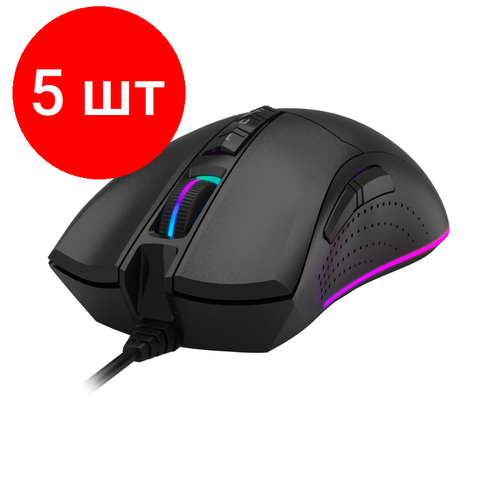 Комплект 5 штук Мышь компьютерная A4Tech Bloody P90s черный 8000dpi USB 8but 1891000₽