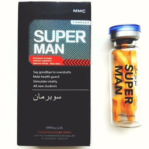 Возбуждающее средство (виагра) для мужчин Супермен / Superman, 10 таблеток