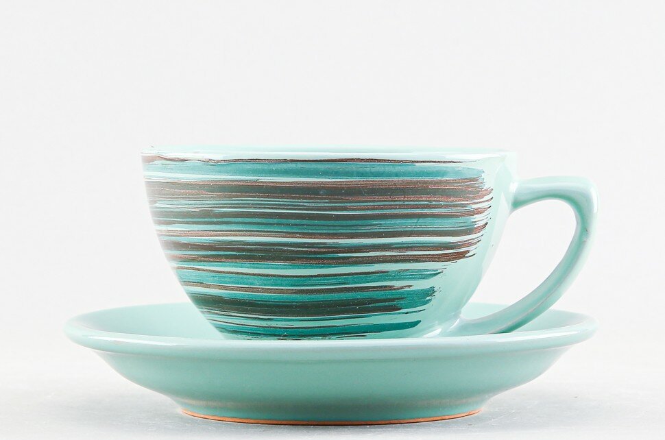 Чашка с блюдцем чайная Борисовская керамика Элегант Скандинавия 250 мл
