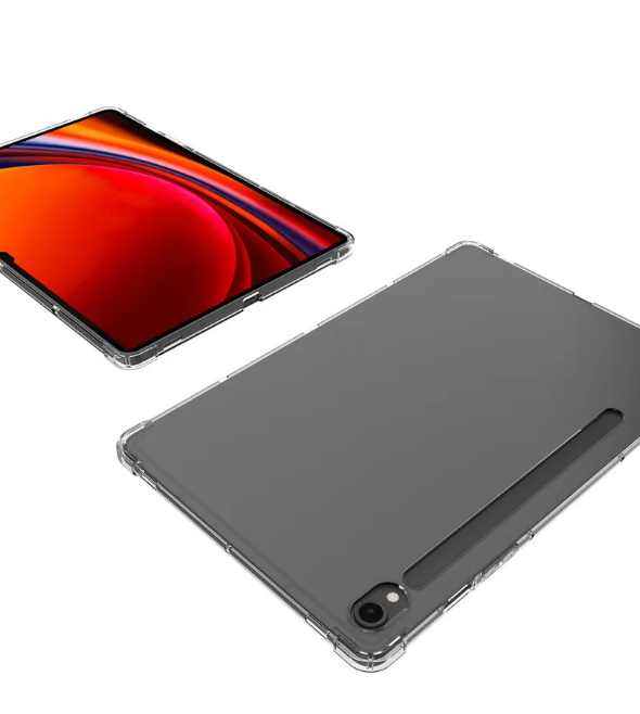 Чехол накладка противоударный для планшета Samsung Galaxy Tab S9, S9 FE (11") прозрачный